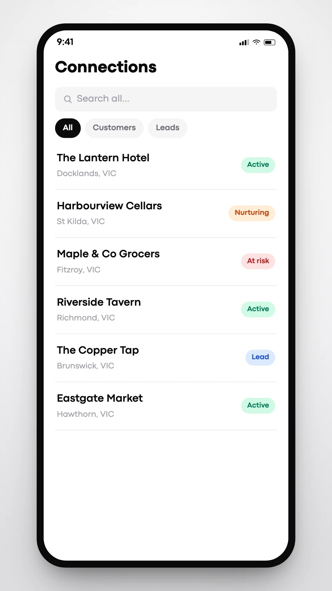 Coffee Roaster CRM screenshot