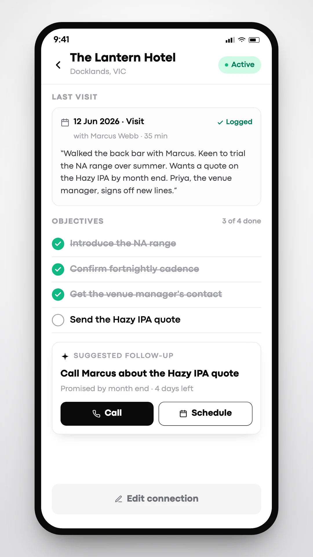 Distillery CRM screenshot
